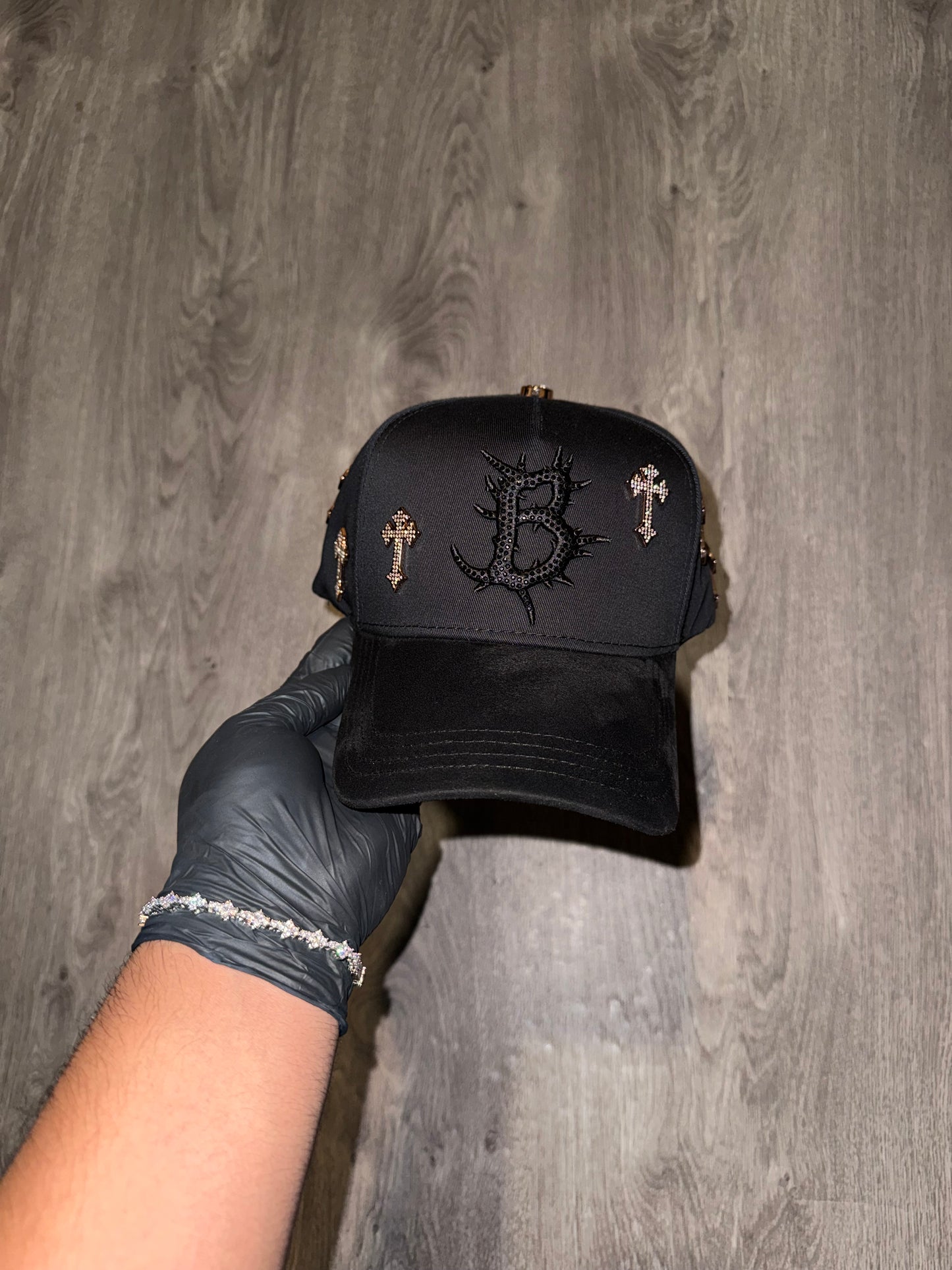 Barbas Hats - B Cross 24K Rose Gold
