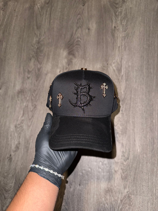 Barbas Hats - B Cross 24K Rose Gold